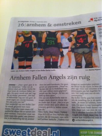 Afbeelding voor Gelderlander: “Arnhem Fallen Angels are tough”